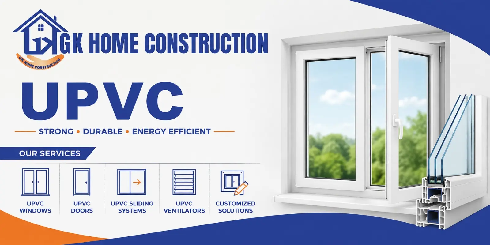 UPVC services in GK Home Construction